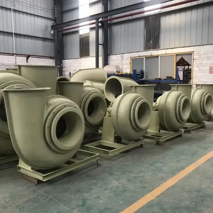 High Pressure Low Noise Fiber Reinforced Chemical Resistant Fiberglass Centrifugal Fan