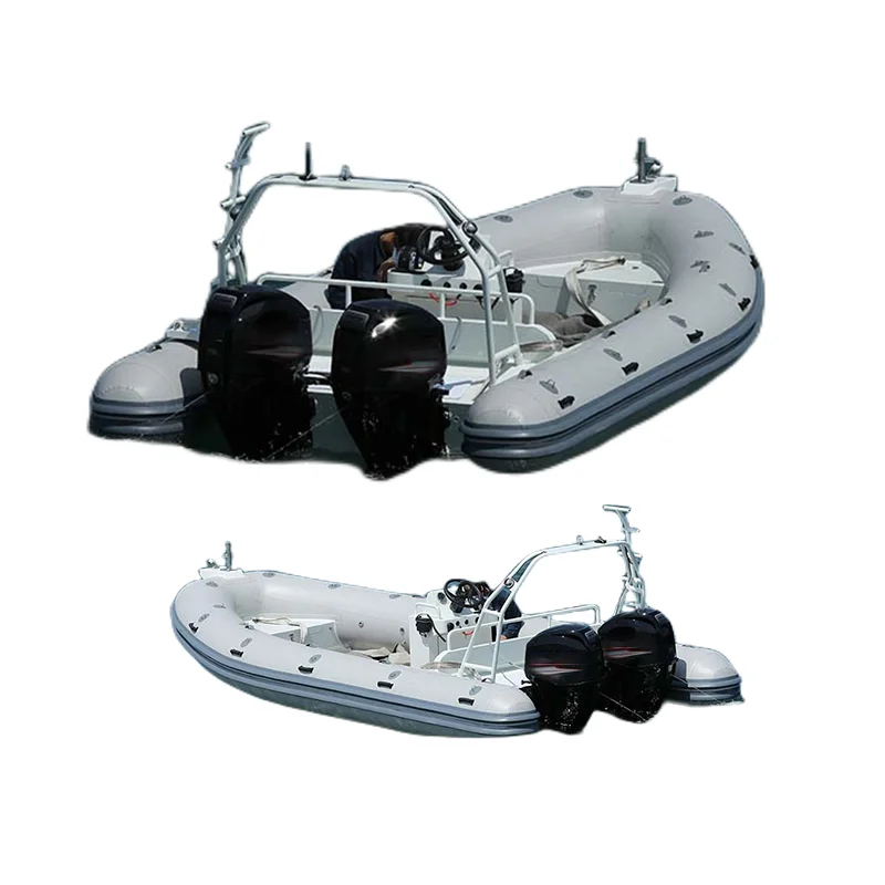 New OEM cheep hypalon boat with motor rubber boat inflatable hypalon electric boat luxury yacht With Repair Kit