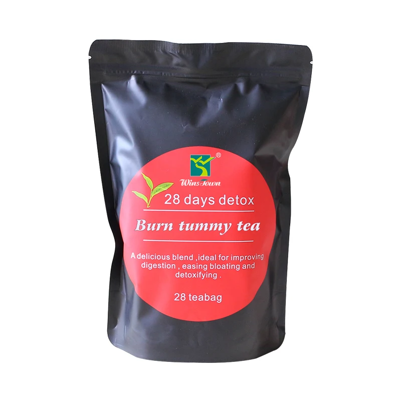 Chinese herbal 28 day detox Flatulence tea Natural Ingredients Relieve Greasiness Tra Sen Slim Tea  Natural Herbal Slimming Tea