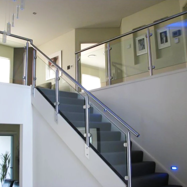 Glass Balustrade Led Light Balustrade Group Fight Aluminum Alloy Guardrail Villa Guardrail Fence