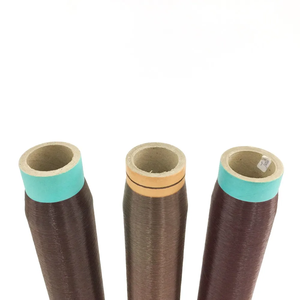 0.155mm Brown Color PA6 Polyamide Nylon Monofilament Yarn for Hair Donuts