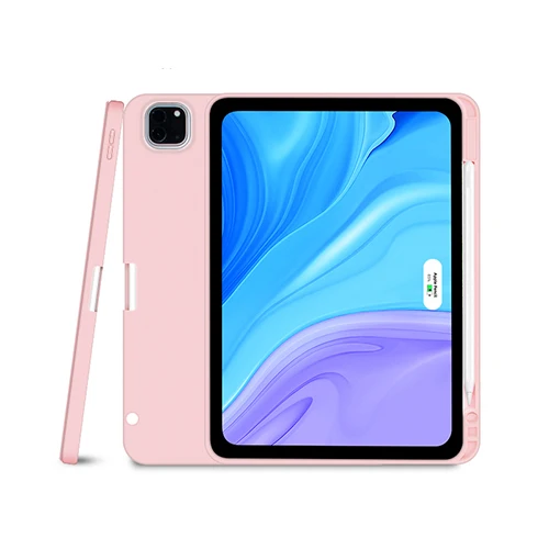 
OEM 11-дюймовый Розовый Мягкий ТПУ магнитный автоматический смарт-чехол для ipad pro 11 2021 чехол со слотом для ручки 