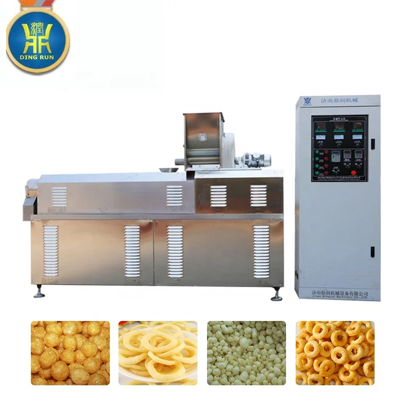 automatic puff food processing line making extruder machine corn sticks puffed snack food manufacturing machinery