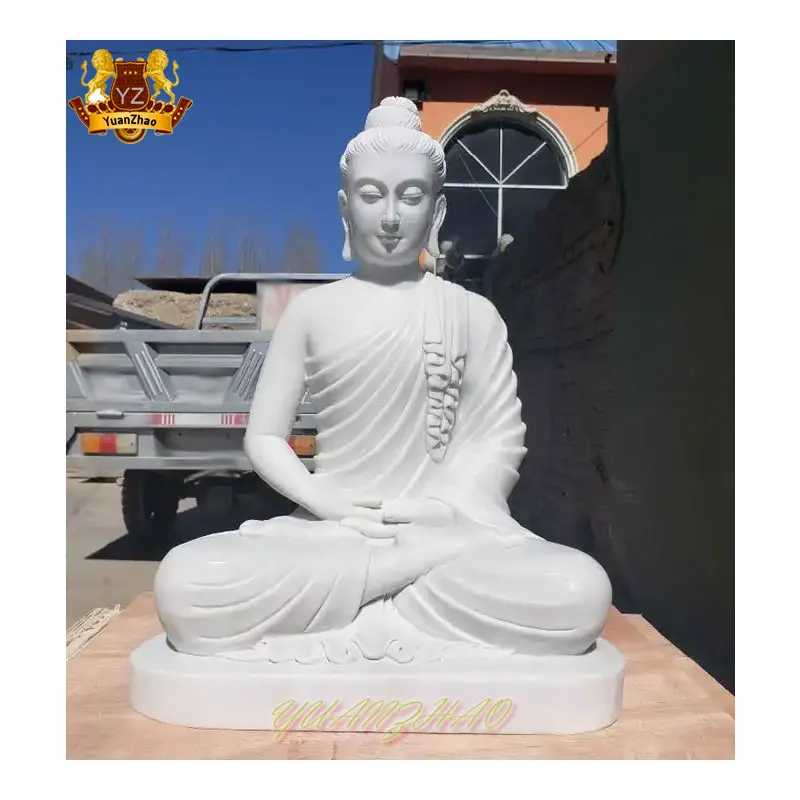 Customized thailand natural indoor stone buddha statue life size lord buddha marble statue