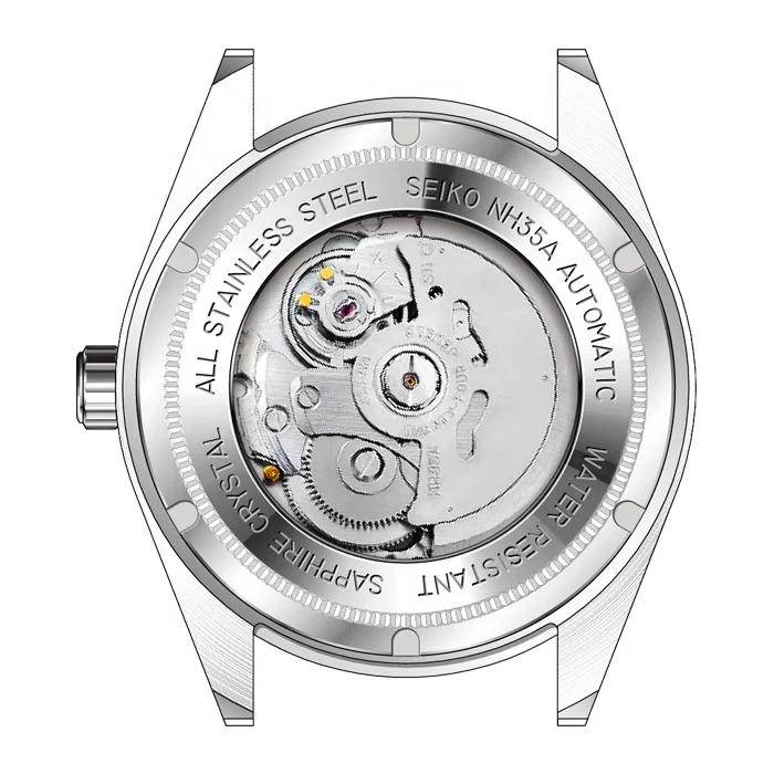 Diver Watches Men Wrist Luxury NH35 Automatic Movement Custom Logo Watches SEIKO Stainless Steel Guangdong Branded Watches Round