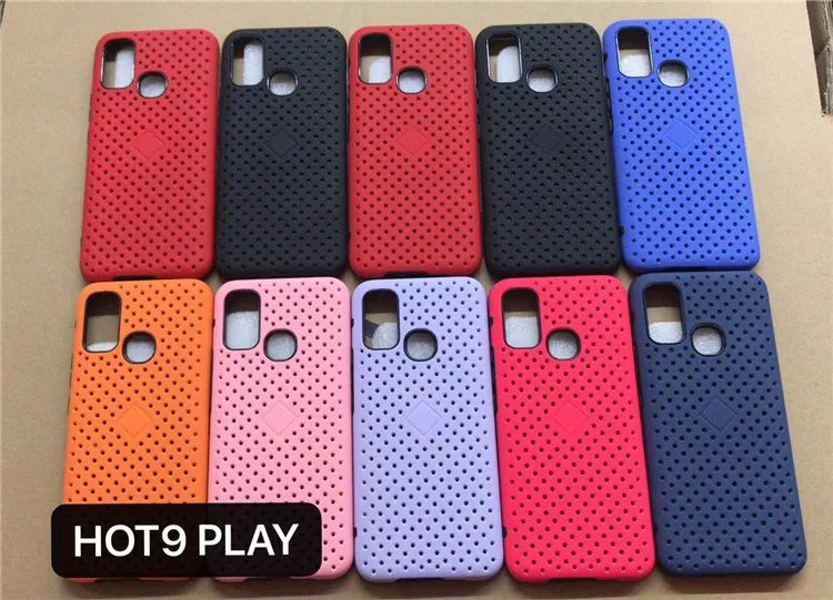 For Infinix Hot 8/9/9 Play/10/10 Play Heat Dissipation Cooling Breathable Cell Phone Case