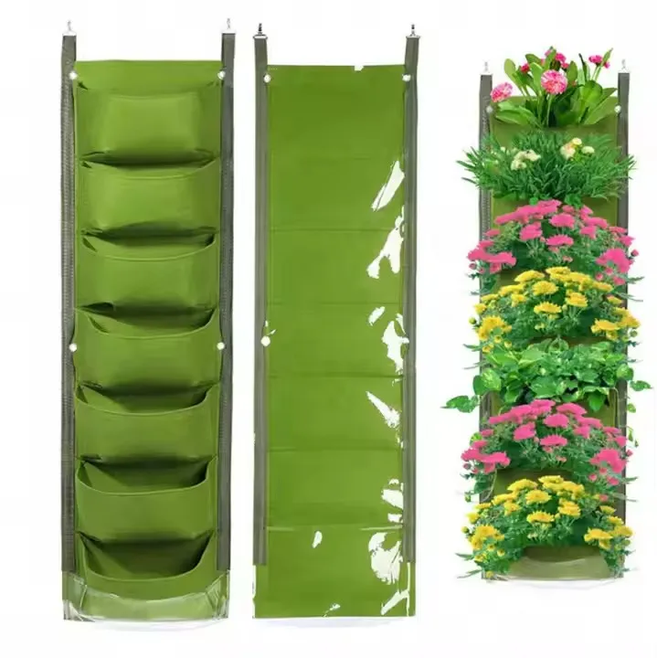 Custom Modern Design Vertical Felt Planting Pots Garden and Indoor Flower Pot Basins with Stylish Outdoor Appeal