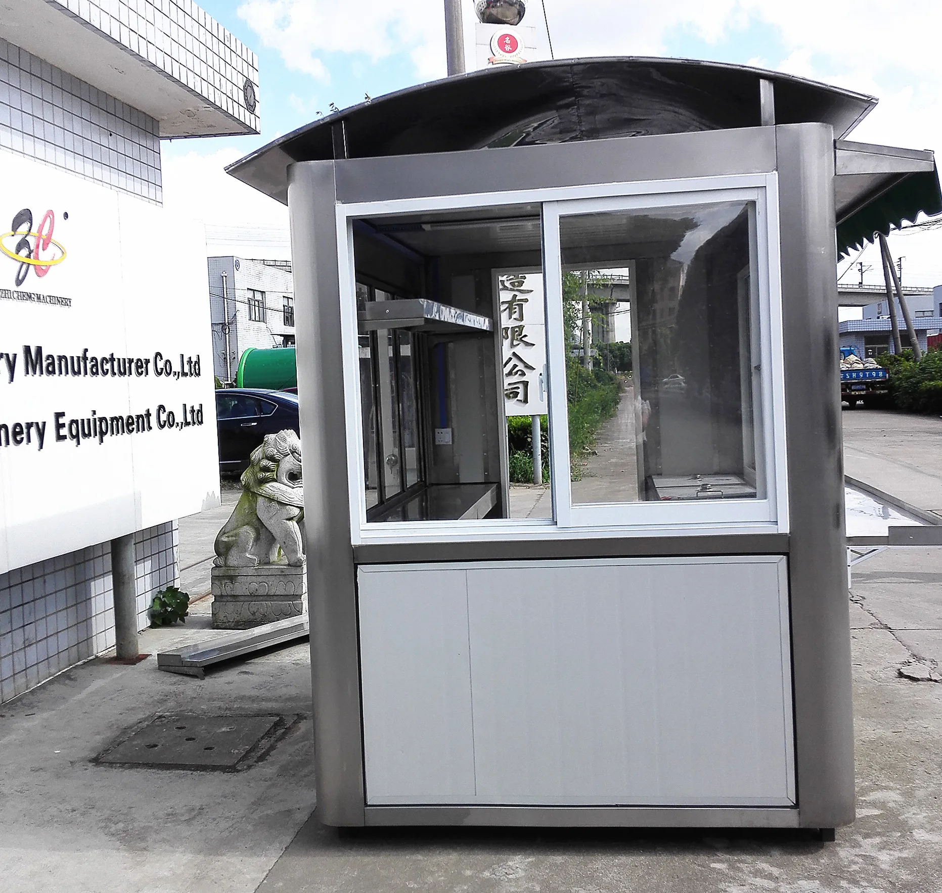 Stainless steel kiosk cart Street food Kiosk Ice Cream Kiosk for sale