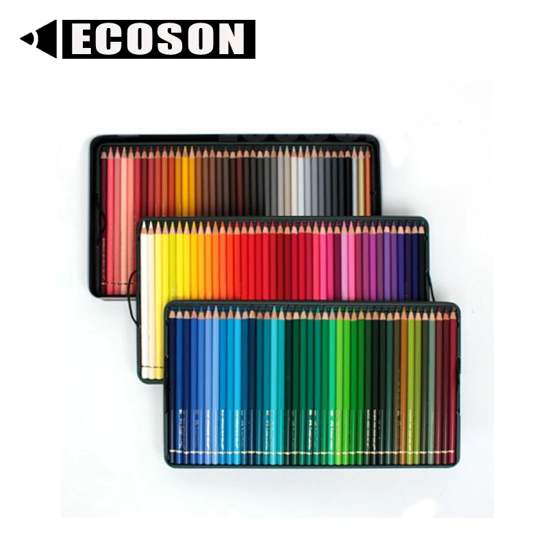 Premium Soft Core 12 24 36 48 50 60 72 96 120 Unique Colors Big Kids Coloring Art Set for Adult Coloring Books Drawing Crafting