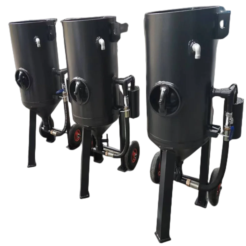 Automatic Dry Sand Blasting Machine Portable Abrasive Sand Blaster with Sand Blasting Gun