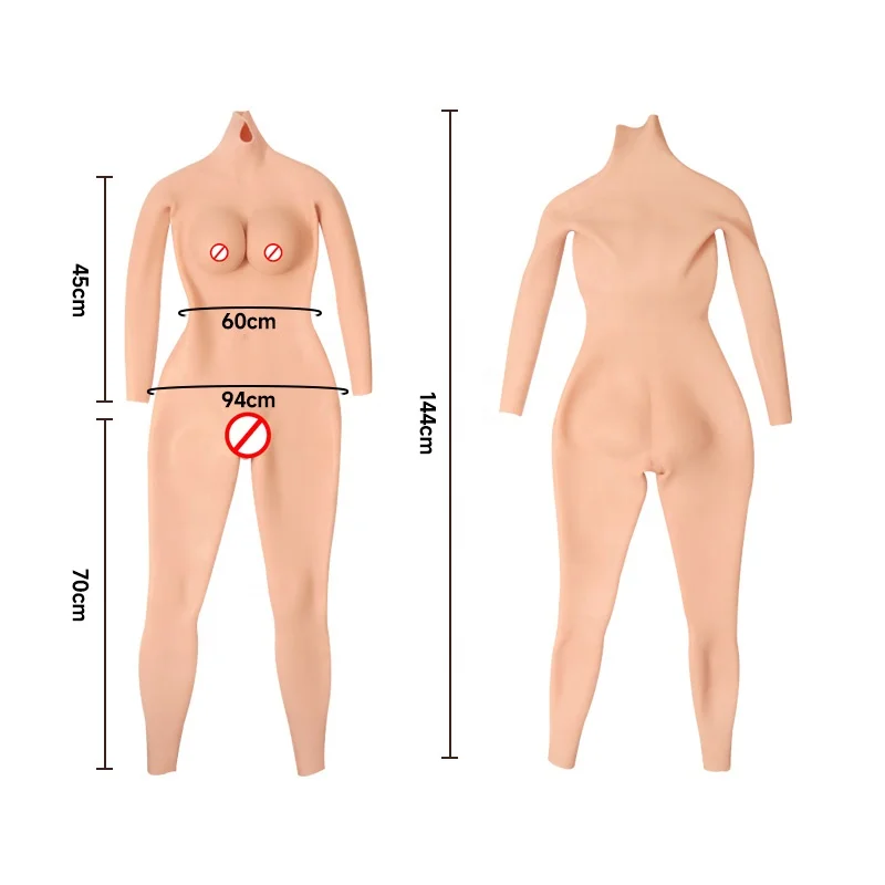 2024 In Stock Silicone Crossdresser Bodysuit with breast form realistic fake boob bum and hips Pant Drag Queen