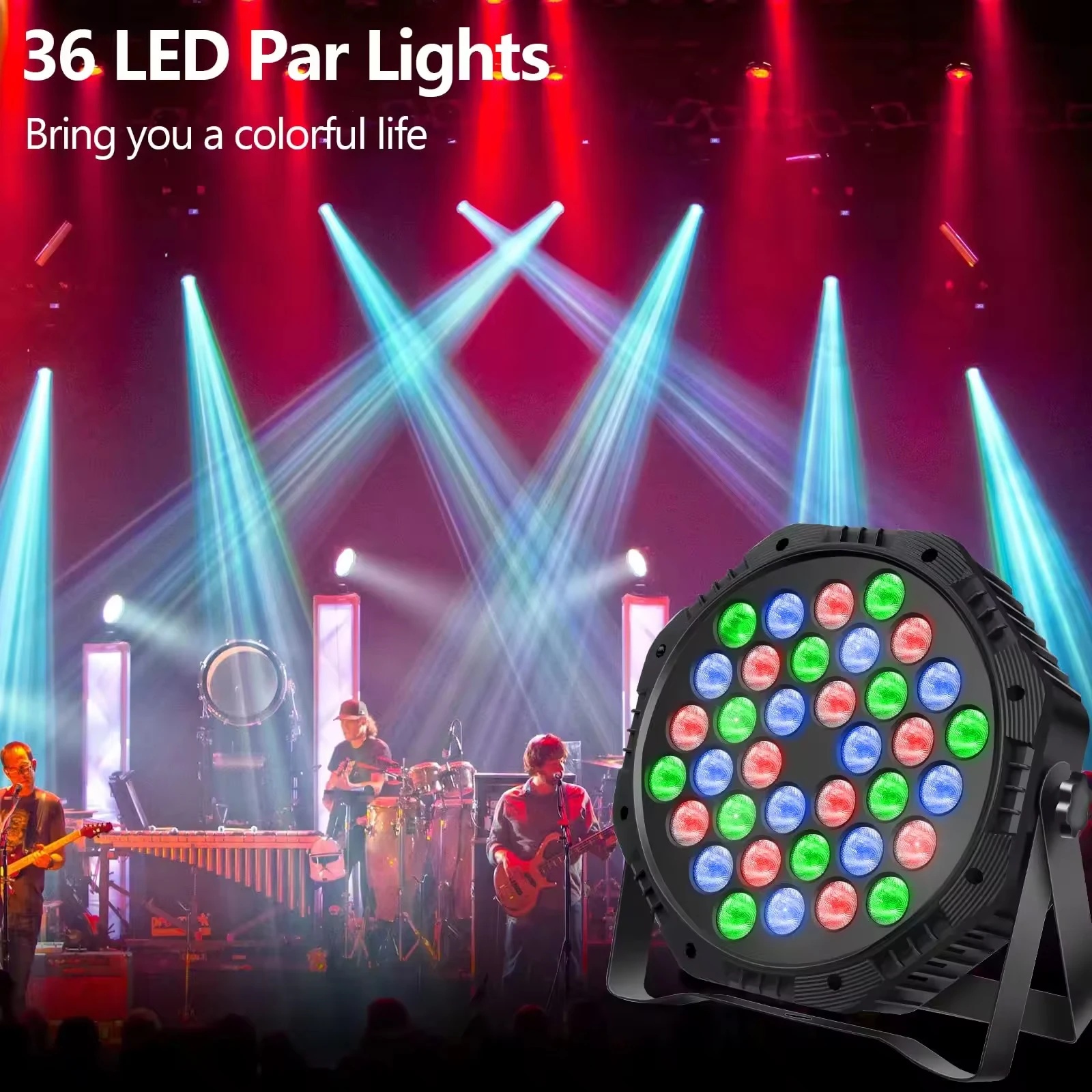 36W Recharge Battery LED RGB Par Lights For DJ Party Bar Wedding Stage Lighting With Remote Control Par Light