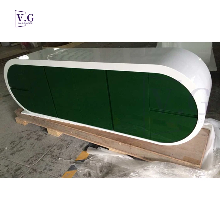 modern office table photos custom Solid Surface Stone office executive table pictures