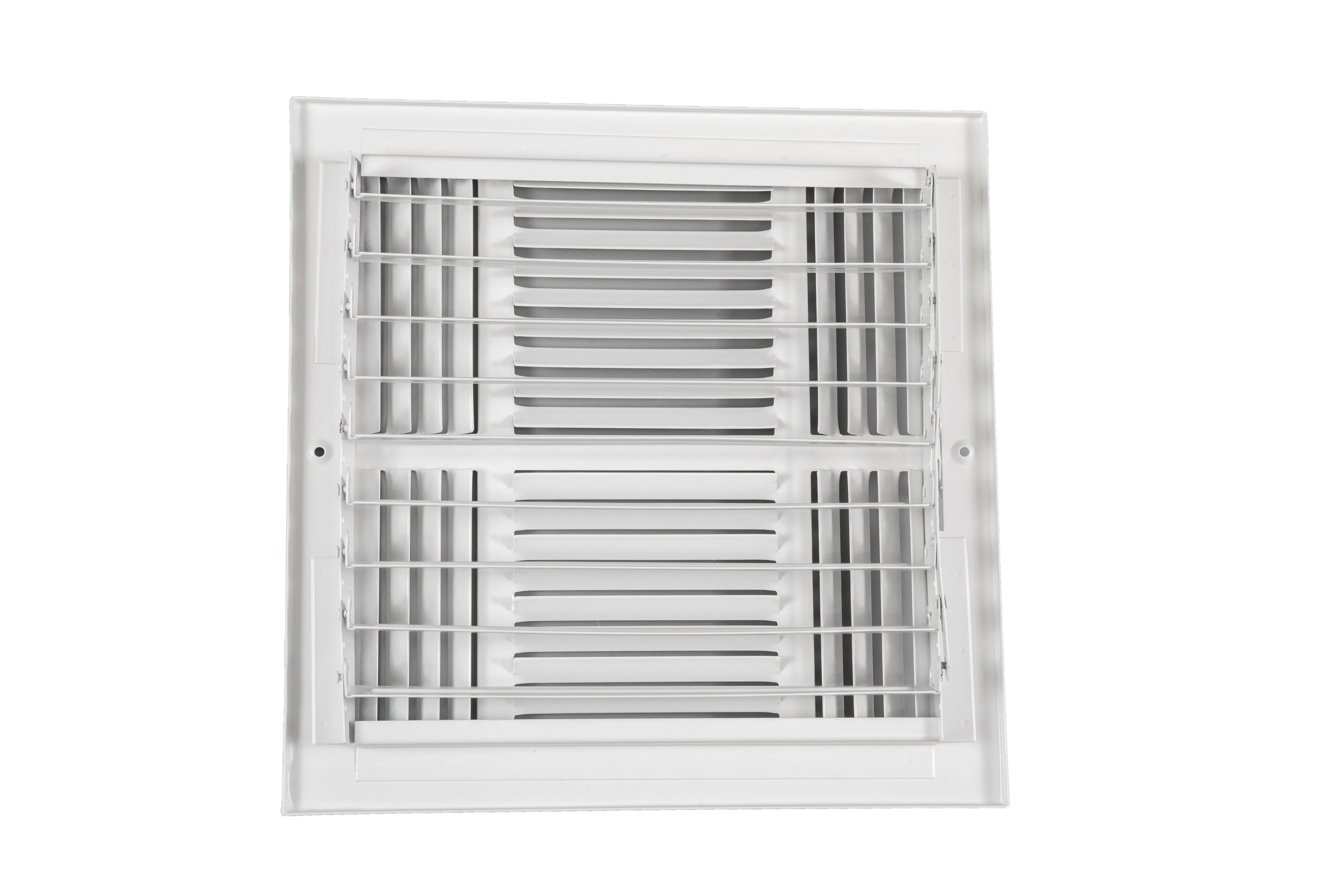 4SW 4-Way Air Vents Supply Grille Duct Vent Cover Air Diffuser  Flat Stamped Face Return Grille Sidewall/Ceiling Grille Register