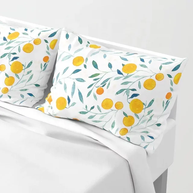 100gsm Custom 3D Printed 100% polyester microfiber fabric for Bedding Pillow Shams