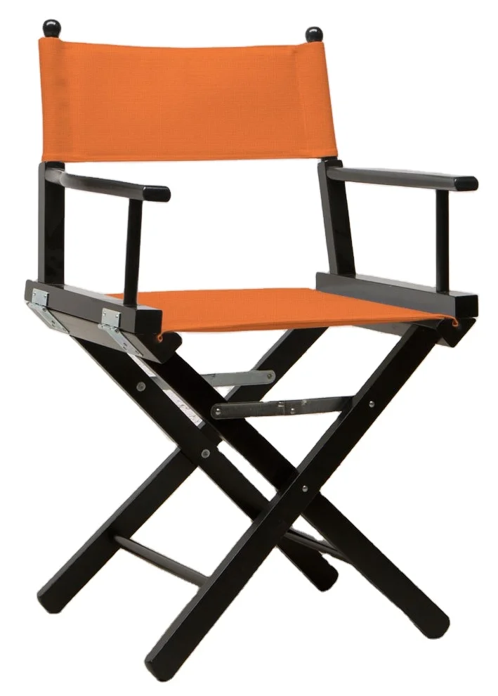 ORANGE FABRIC FOLDING DIRECTOR P CHAIR ITALIAN DESIGN WOODEN FURNITURE OUTDOOR DIRECTOR CHAIR CUSTOMIZED