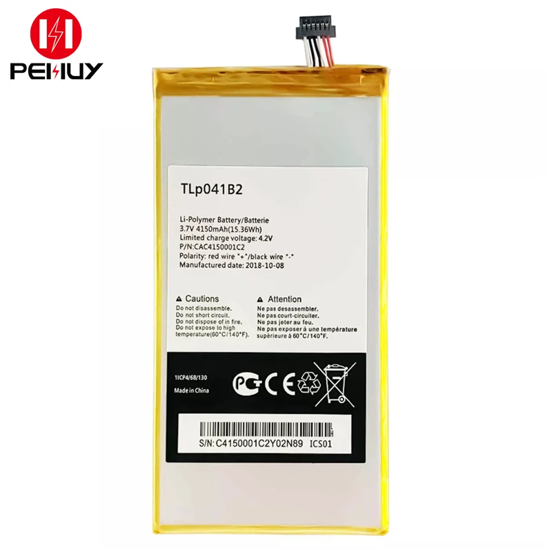 TLP041B2 4150mAh 3.8v lithium ion li-polymer battery for Alcatel One Touch EVO7