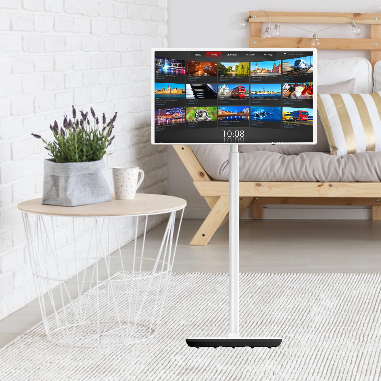 32 Inch Android 10 Incell Touch Screen Smart Lcd Screen Advertising Players RK3399 Digital Signage