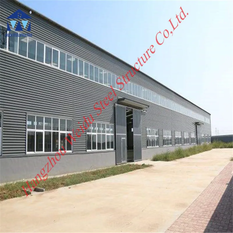 Precision Welding Prefabricated Steel Warehouse with crane beam Cattle Shed Livestock House