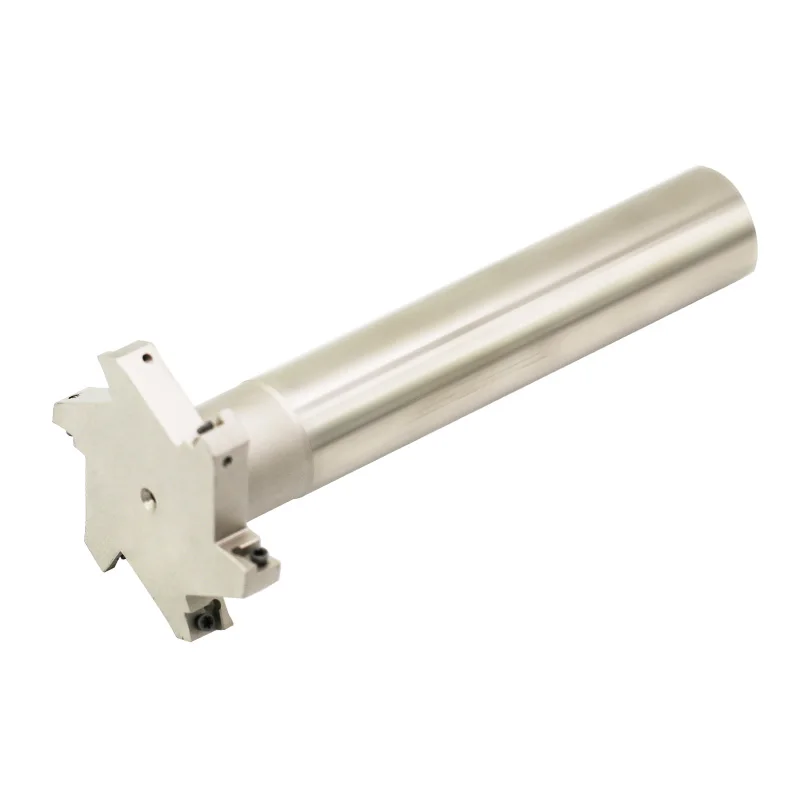 HTS/T-shaped end milling cutter spindle MTS-shaped lengthened straight handle three-sided blade cnc cnc milling cutter