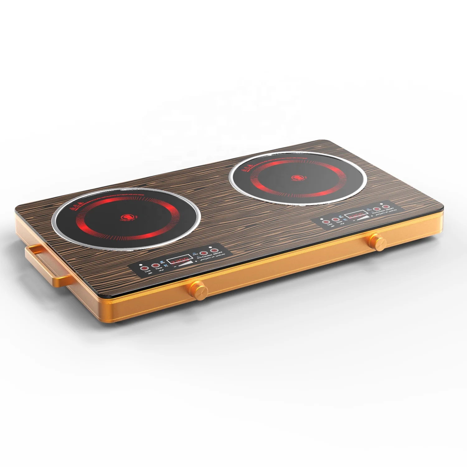 VBGKElectric Stove With Knob Infrared Electric Stove Electric Stove Top Ceramic With Golden Shell
