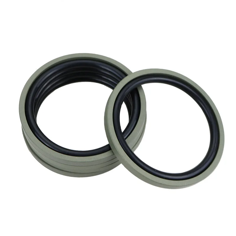 High Performance 40% Bronze Ptfe Piston Seal Spgo Green Brown Glyd Ring for Hydraulic Cylinders