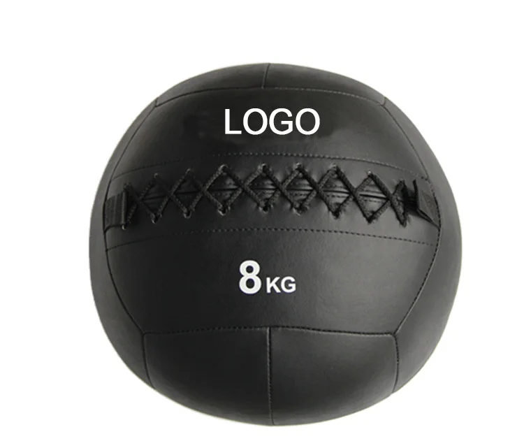 China supply cheap gym equipment cross fitness leather PU wall ball