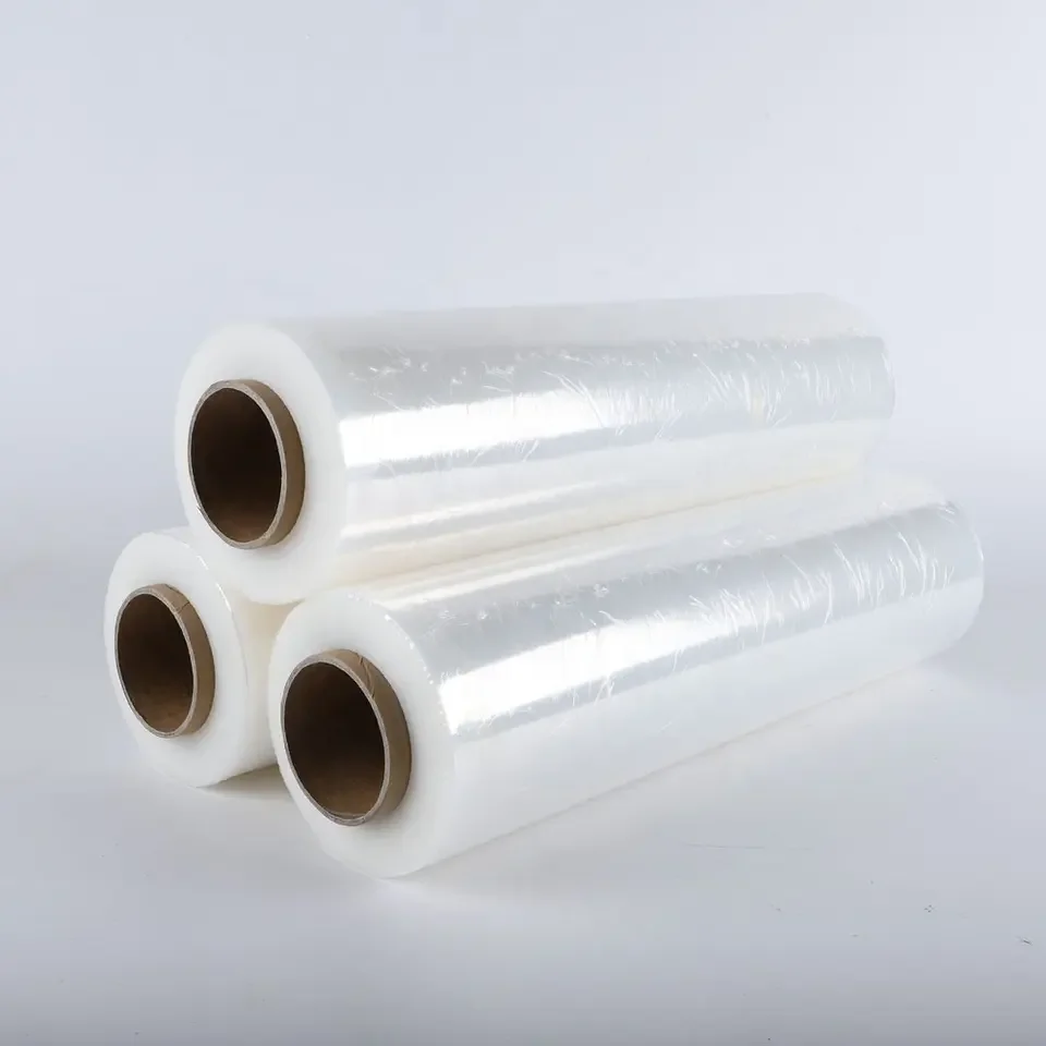 Fast Delivery Black Color Wrapping Packing Power Stretch Film Lldpe Pallet Stretch Film For Machine Use