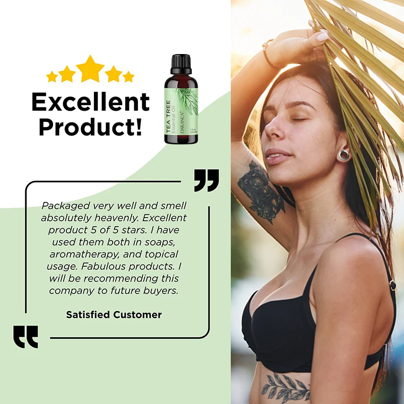 Australian Tree Tea Oil Control Moisturizing Repair Acne Scar Facial Treatment Tea Tree Oil  For Skin Dry Scalp Cleanser