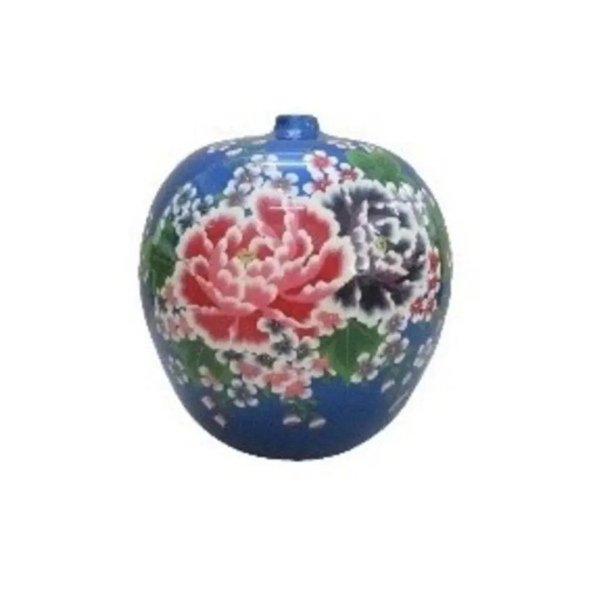 High-end Artwork Decorative Artware Decorative with Wealthy Peony Painting