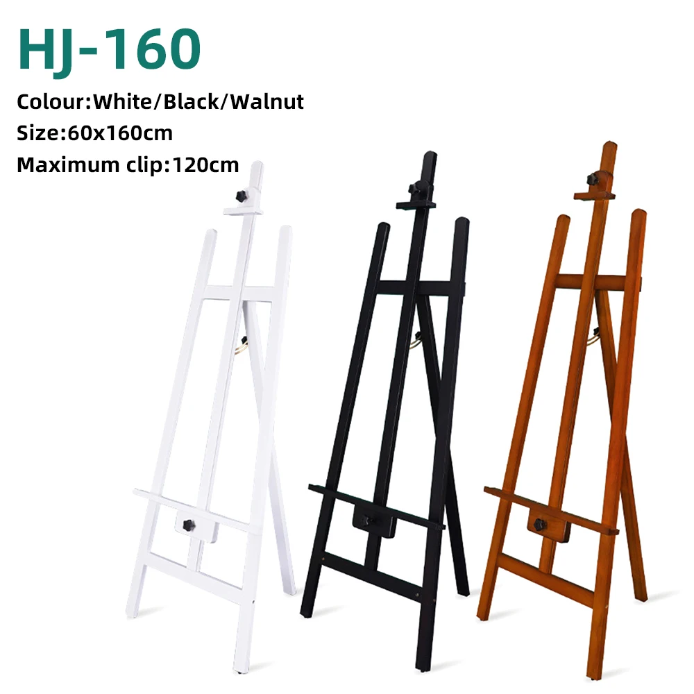 Panwenbo Art Students Wooden Painting Sketch Easel Studio Folding Triangle Rear Support Easel