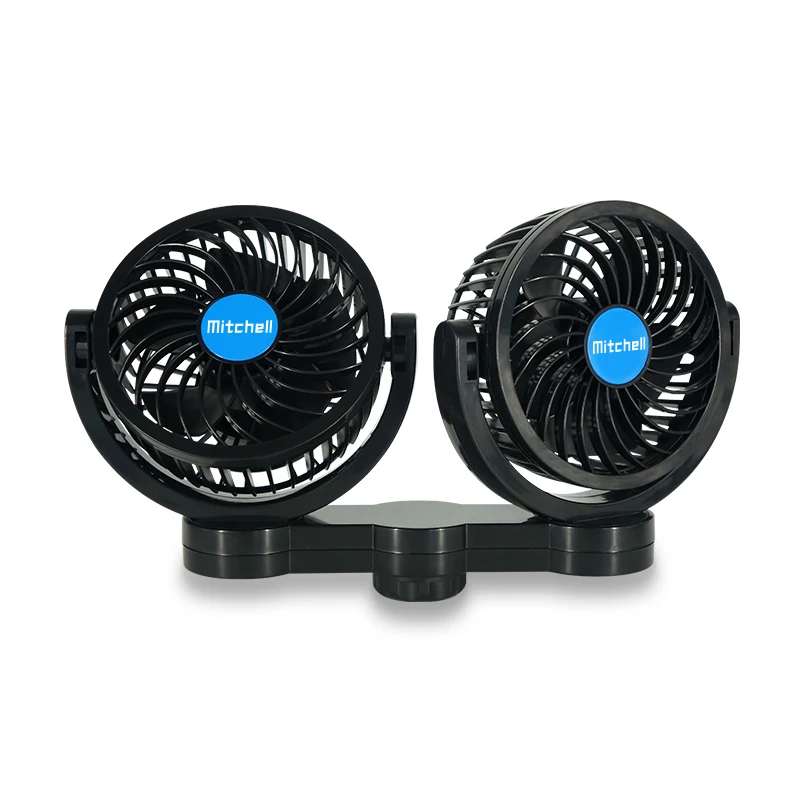Mitchell portable car seat fan 360-degree rotation rear seat car fan 12V cooling air fan for SUV or RV