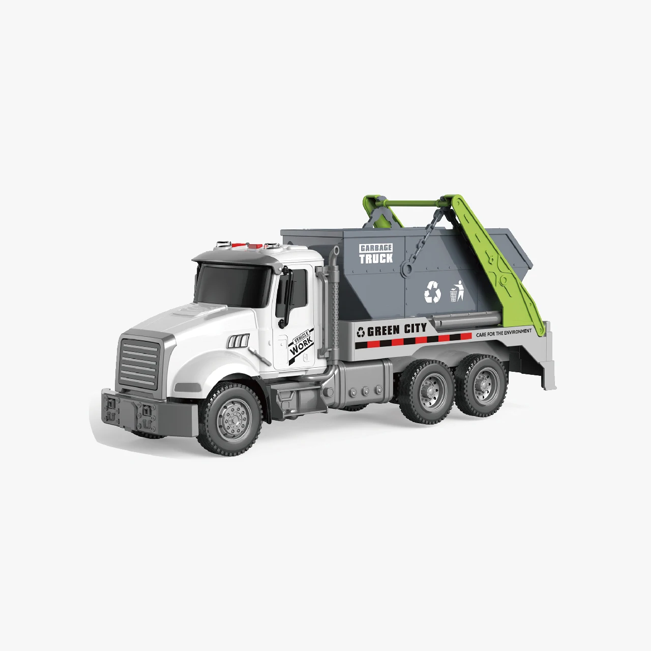 Boy Inertial Toy Truck with Light Sound Plastic Friction Transportation Car Movable Joints Educational Play Learn Vehicle Kids