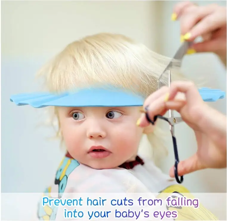 
2020 Moco New Fashion Baby Shower Cap Infants Soft Protection Funny Safety Shampoo Visor Cap for Toddler Children 