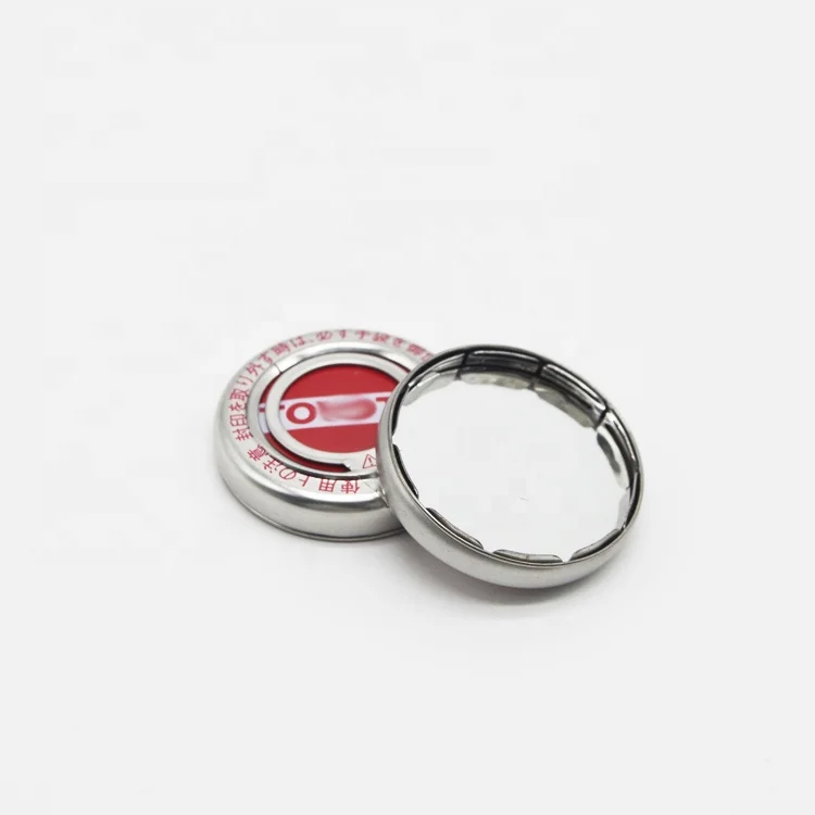 Custom logo 42mm engine oil pressure closure metal iron end lid shiatsu iron finger caps