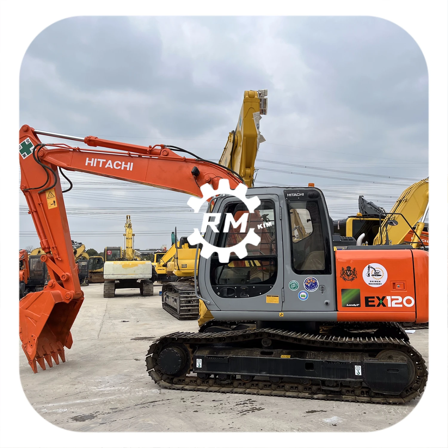 Японский гидравлический гусеничный экскаватор HITACHI EX120 б/у hitachi более низкая цена в наличии