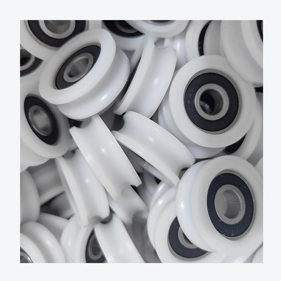 BSU68622-8 U Type Groove Pulley Nylon Guide Rolling Bearing 6x22x8mm U Groove Roller Wheel for Door Window