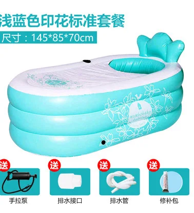 Inflatable Bathtub for Adults, PVC Portable Foldable Bathtub Luxury Extra Large SPA Bathtub, Inflatable Bathtub Household