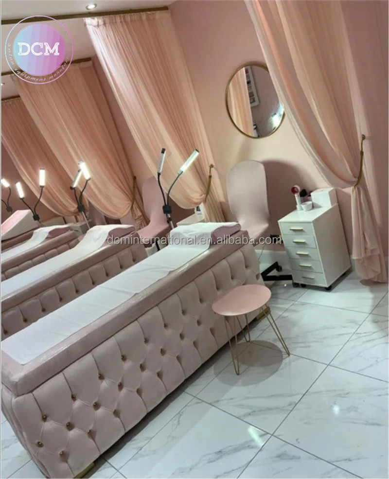DCM luxury aesthetic lash stretcher facial table massage couch cosmetic beauty salon bed for eyelash