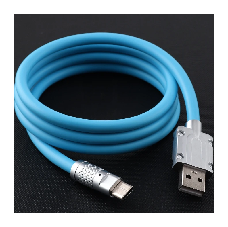 Hot selling in Silicone Zinc alloy Data Cables 6A, In Stock 120W USB Cable Type-C Charging cables