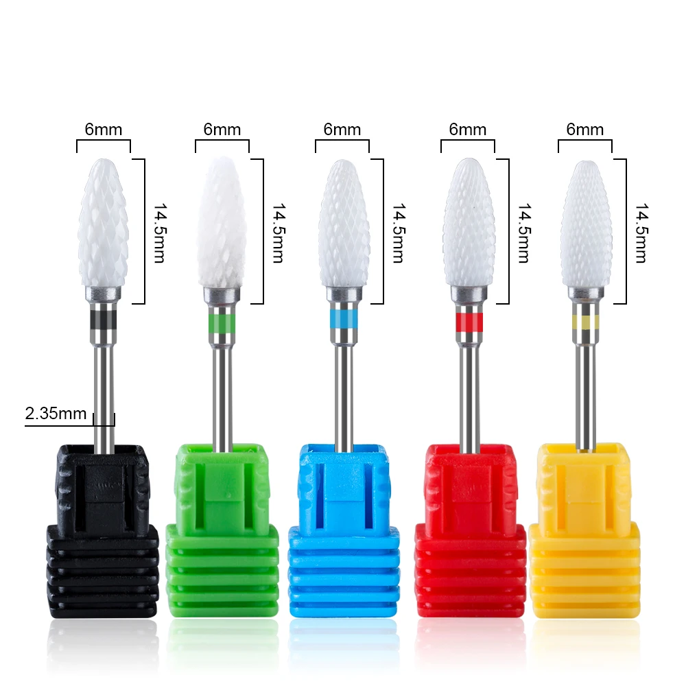 High Quality Cuticle 3/32' (2.35mm) Professional E File Nail Drill Bit Machine Ceramic Nail Drill Bits