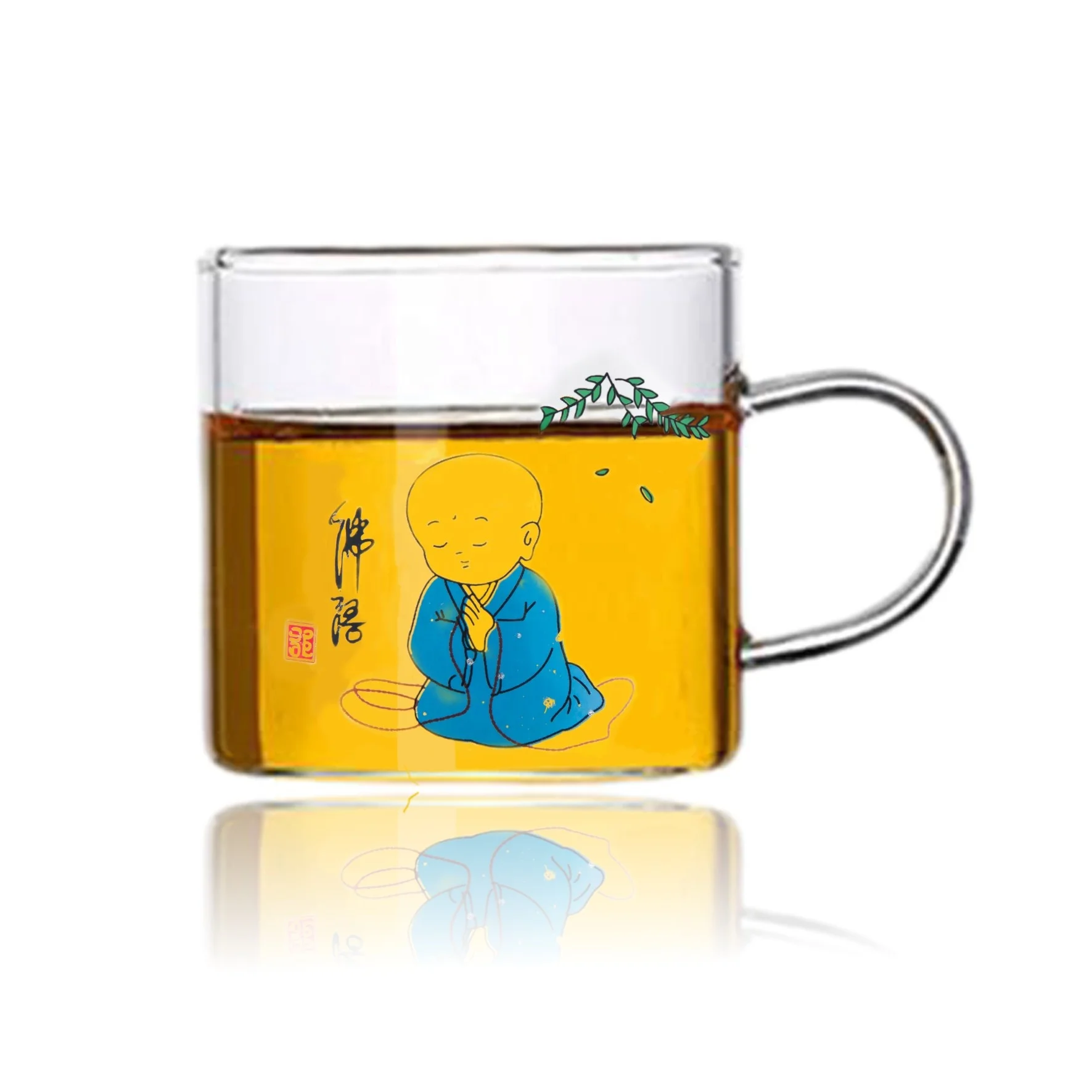 
 Термостойкая кофейная чашка ручной работы 100 мл, высокая боросиликатная маленькая чашка-монах, чайная чашка, маленькая стеклянная чайная чашка  