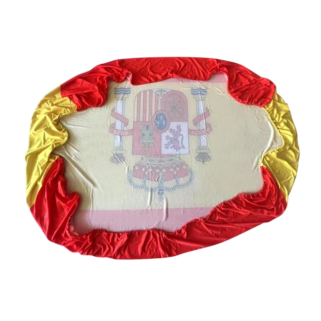 Customized high quality products 120*160cm elastic polyester strong and durable car cover flag Customized German car hood flag