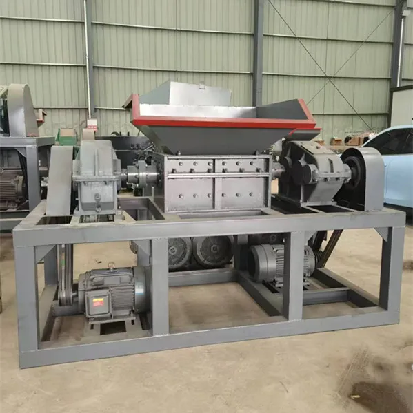 Double Roller Shredder Plastic Bag Waste Carton Cardboard Shredder Metal Shredder