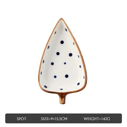 OSBORN Nordic Divided Platter White Ceramic Serving Plate Porcelain Snack Dish Candy Dried Fruit Plate With Bamboo Tray Set