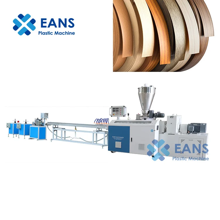 Wood Grain Embossed PVC Edge Banding Tape Sheet Making Extrusion Machine Line