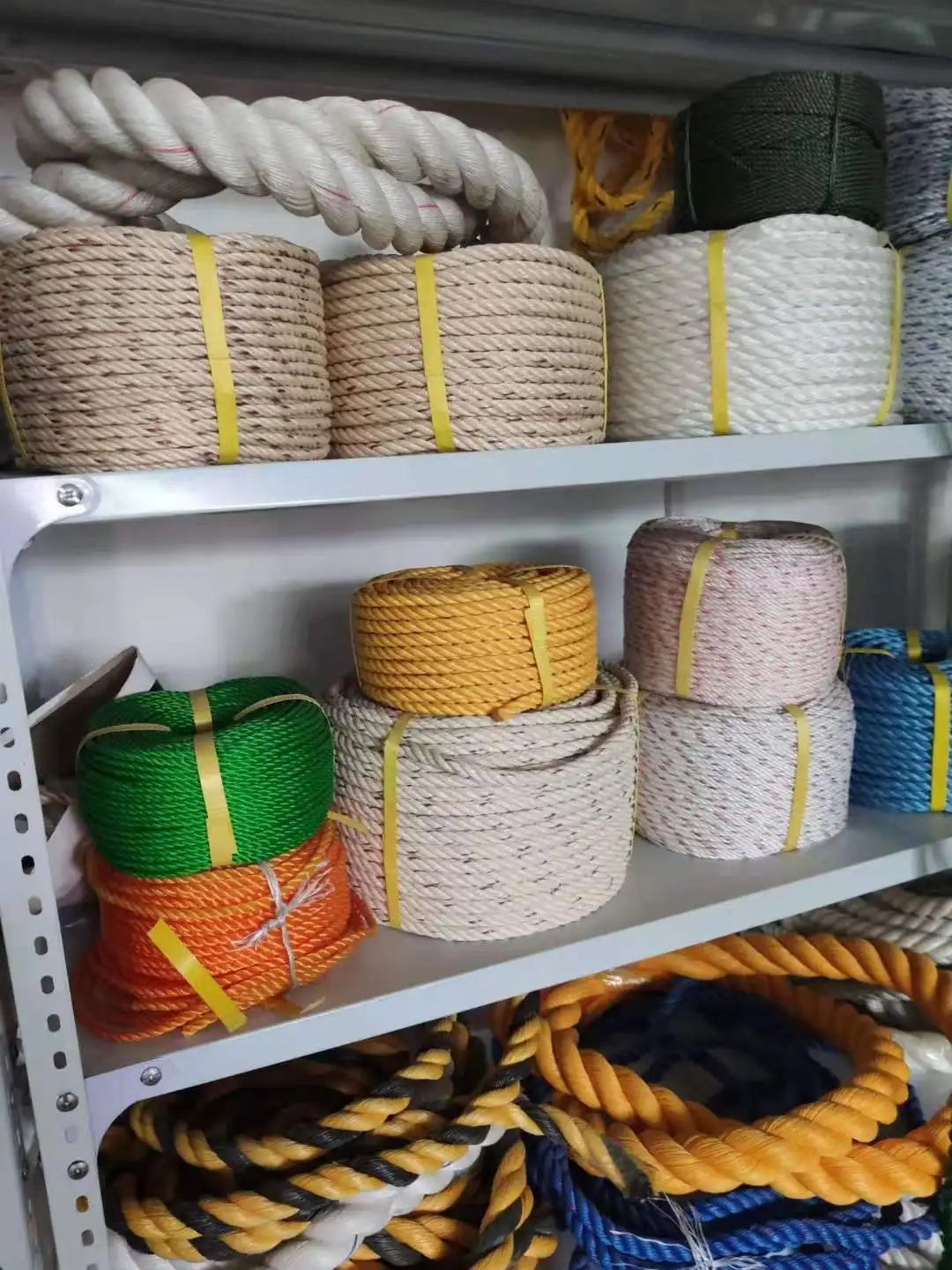 4mm PP solid  twisted marine rope mooring rope polypropylene monofilament 3 strand