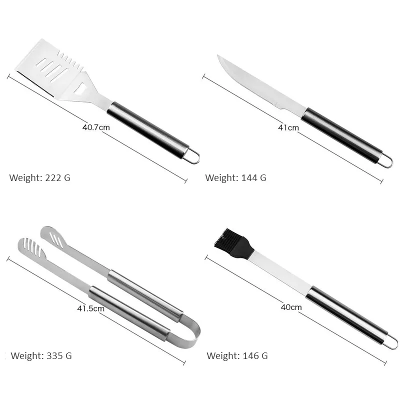 Portable BBQ Grilling Basket Stainless Steel Nonstick Barbecue Grill Basket Tools Mesh Kitchen Tools Kitchen Accessories