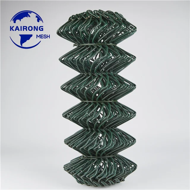Hot Sale 10 Gauge Dark Green Chain Link Fence With 2 3/8 Fence Post