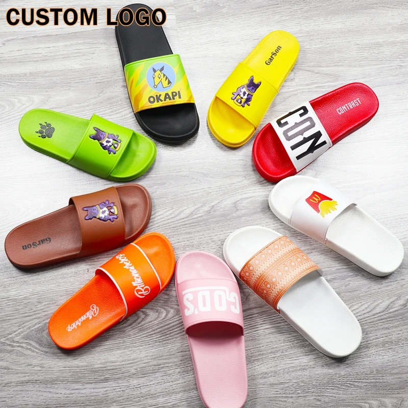 
PVC low price pink sliders slippers, beach sublimation flipflop for sandals,Children slippers slide sandals for kids 